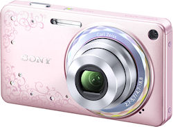 The DSC-W350D digital camera in Jewel Pink. Photo provided by Sony Marketing (Japan) Inc. Click for a bigger picture!