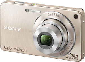 Sony's Cyber-shot DSC-W350 digital camera. Photo provided by Sony. Click for a bigger picture!