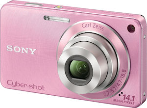 Sony's Cyber-shot DSC-W350 digital camera. Photo provided by Sony. Click for a bigger picture!