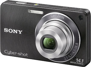 Sony's Cyber-shot DSC-W350 digital camera. Photo provided by Sony. Click for a bigger picture!
