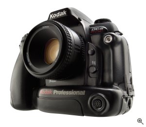 Kodak's DSC Pro 14n digital camera. Courtesy of Eastman Kodak Co., with modifications by Michael R. Tomkins. Click for a bigger picture!