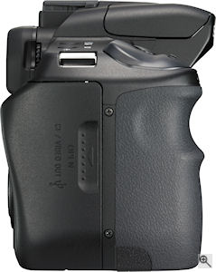 Sony's Alpha DSLR-A200. Courtesy of Sony, with modifications by Michael R. Tomkins. Click for a bigger picture!