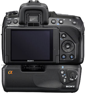 Sony's Alpha DSLR-A500 digital SLR. Photo provided by Sony Electronics Inc. Click for a bigger picture!