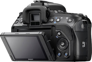 Sony's Alpha DSLR-A500 digital SLR. Photo provided by Sony Electronics Inc. Click for a bigger picture!