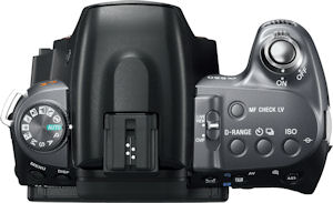 Sony's Alpha DSLR-A550 digital SLR. Photo provided by Sony Electronics Inc. Click for a bigger picture!