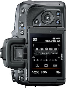 Sony's Alpha DSLR-A550 digital SLR. Photo provided by Sony Electronics Inc. Click for a bigger picture!