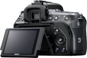 Sony's Alpha DSLR-A550 digital SLR. Photo provided by Sony Electronics Inc. Click for a bigger picture!
