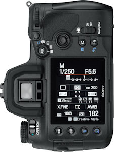 Sony's Alpha DSLR-A850 digital SLR. Photo provided by Sony Electronics Inc. Click for a bigger picture!