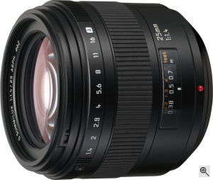 Leica's D SUMMILIX 25mm F1.4 ASPH lens. Courtesy of  Leica, with modifications by Michael R. Tomkins. Click for a bigger picture!