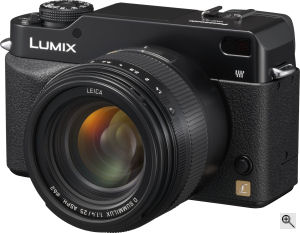 Leica's D SUMMILIX 25mm F1.4 ASPH lens on the Panasonic Lumix DMC-L1 digital SLR. Courtesy of  Leica, with modifications by Michael R. Tomkins. Click for a bigger picture!