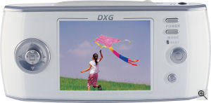 DXG's Roadster device. Courtesy of DXG, with modifications by Michael R. Tomkins. Click for a bigger picture!