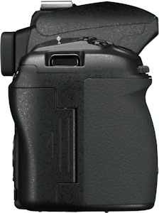 Olympus' E-30 digital SLR. Courtesy of Olympus, with modifications by Michael R. Tomkins. Click for a bigger picture!