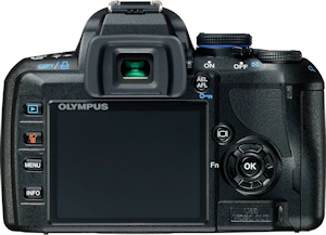 Olympus' E-450 digital SLR. Photo provided by Olympus Imaging America Inc. Click for a bigger picture!