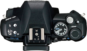 Olympus' E-450 digital SLR. Photo provided by Olympus Imaging America Inc. Click for a bigger picture!