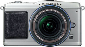Olympus' E-P1 digital camera. Photo provided by Olympus Imaging America Inc. Click for a bigger picture!