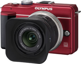 Olympus' Pen Lite E-PL1s digital camera. Photo provided by Olympus Corp.
