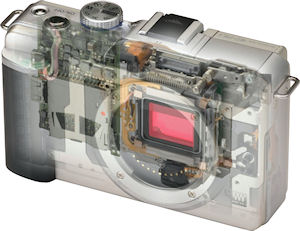 Olympus' E-PL1 digital camera. Copyright &copy; 2010, Imaging Resource. All rights reserved. Click for a bigger picture!