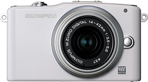 Olympus' PEN E-PM1 compact system camera. Photo provided by Olympus Imaging America Inc. Click for a bigger picture!