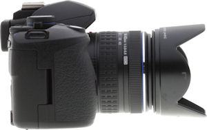 Olympus' E-520 digital SLR. Copyright &copy; 2008, Imaging Resource. All rights reserved. Click for a bigger picture!
