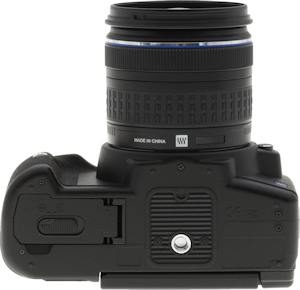 Olympus' E-620 digital SLR. Copyright © 2009, Imaging Resource. All rights reserved. Click for a bigger picture!