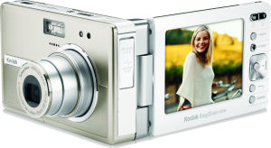 Kodak's EasyShare-One digital camera. Courtesy of Eastman Kodak Co., with modifications by Michael R. Tomkins. Click for a bigger picture!