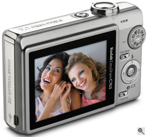 Kodak's EasyShare C763 digital camera. Courtesy of Kodak, with modifications by Michael R. Tomkins. Click for a bigger picture!
