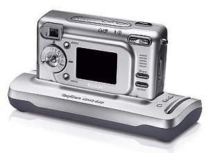 Kodak's EasyShare LS443 digital camera. Courtesy of Kodak, with modifications by Michael R. Tomkins.