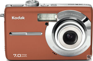 Kodak's EasyShare M753 digital camera. Courtesy of Kodak, with modifications by Michael R. Tomkins. Click for a bigger picture!