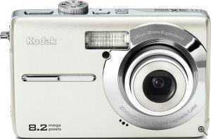 Kodak's EasyShare M853 digital camera. Courtesy of Kodak, with modifications by Michael R. Tomkins. Click for a bigger picture!