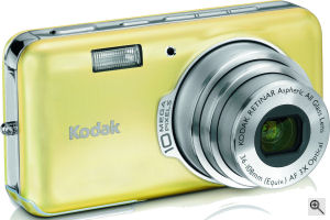 Kodak's EasyShare V1003 digital camera. Courtesy of Kodak, with modifications by Michael R. Tomkins. Click for a bigger picture!