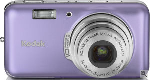 Kodak's EasyShare V1003 digital camera. Courtesy of Kodak, with modifications by Michael R. Tomkins. Click for a bigger picture!