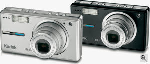 Kodak's EasyShare V603 digital camera. Courtesy of Kodak, with modifications by Michael R. Tomkins. Click for a bigger picture!