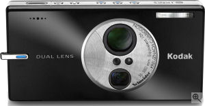 Kodak's EasyShare V610 digital camera. Courtesy of Kodak, with modifications by Michael R. Tomkins. Click for a bigger picture!