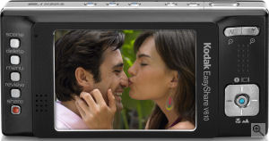 Kodak's EasyShare V610 digital camera. Courtesy of Kodak, with modifications by Michael R. Tomkins. Click for a bigger picture!