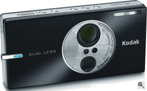Kodak's EasyShare V610 digital camera. Courtesy of Kodak, with modifications by Michael R. Tomkins. Click for a bigger picture!