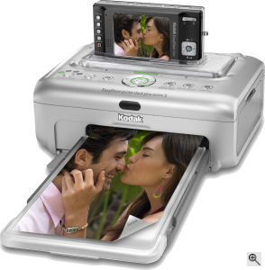 Kodak's EasyShare V610 digital camera. Courtesy of Kodak, with modifications by Michael R. Tomkins. Click for a bigger picture!