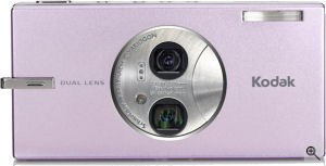 Kodak's Easyshare V705 digital camera. Courtesy of Kodak, with modifications by Michael R. Tomkins. Click for a bigger picture!