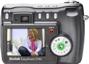 Kodak's EasyShare Z760 digital camera. Courtesy of Eastman Kodak Co., with modifications by Michael R. Tomkins.