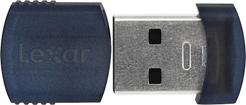 Lexar's Echo ZE backup drive ships in capacities from 8 to 32GB. Photo provided by Lexar Media Inc. Click for a bigger picture!