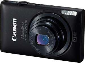 Canon's PowerShot ELPH 300 HS digital camera. Photo provided by Canon USA Inc. Click for a bigger picture!