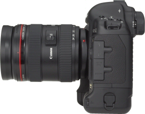 Canon's EOS-1Ds Mark II Digital. Courtesy of Canon, with modifications by Michael R. Tomkins. Click for a bigger picture!