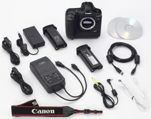 Canon's EOS-1Ds Mark II Digital. Courtesy of Canon, with modifications by Michael R. Tomkins. Click for a bigger picture!