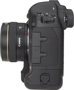 Canon's EOS-1Ds Mark II Digital. Courtesy of Canon, with modifications by Michael R. Tomkins. Click for a bigger picture!