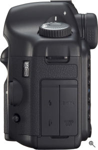 Canon's EOS 5D digital SLR. Courtesy of Canon, with modifications by Michael R. Tomkins. Click for a bigger picture!