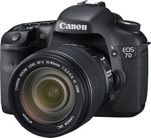 Canon's EOS 7D digital SLR. Photo provided by Canon USA Inc. Click for a bigger picture!