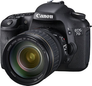 Canon's EOS 7D digital SLR. Photo provided by Canon USA Inc. Click for a bigger picture!