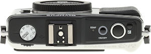 Olympus' E-P2 digital camera. Copyright © 2009, Imaging Resource. All rights reserved.
