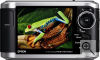 Epson's P-3000 handheld multimedia storage viewer. Courtesy of Epson, with modifications by Michael R. Tomkins. Click for a bigger picture!