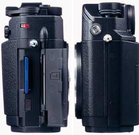 Epson's R-D1 rangefinder digital camera. Courtesy of Epson, with modifications by Michael R. Tomkins.