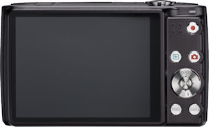 Casio's EXILIM Zoom EX-Z300 digital camera. Courtesy of Casio, with modifications by Michael R. Tomkins. Click for a bigger picture!